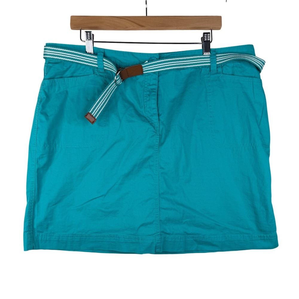 Karen Scott Mini Skirt size 18 Blue